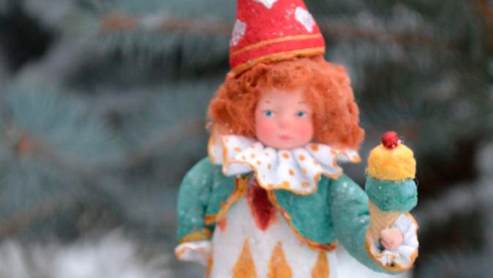 Винтажные елочные игрушки из ваты (1)