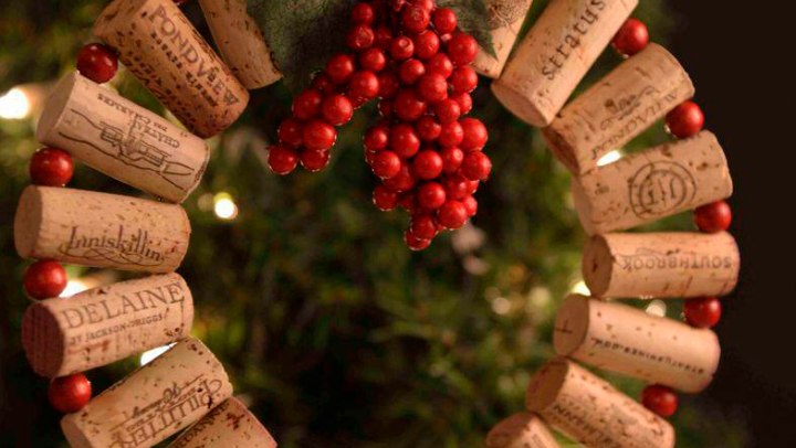 Новогодний венок из подручных материалов (0)